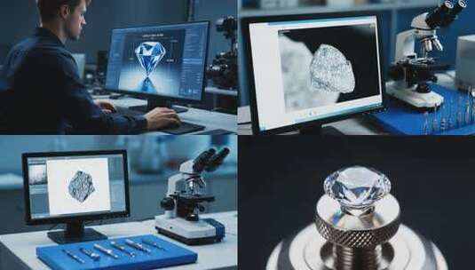 钻石微距特写高清在线视频素材下载