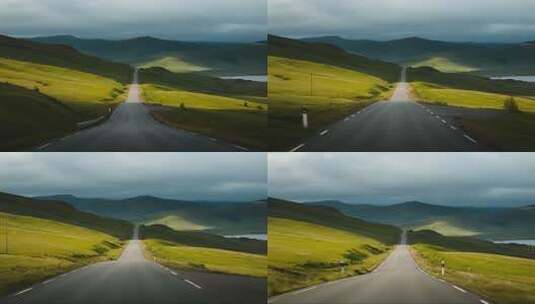 跨年通往未来之路震撼励志风光视频高清在线视频素材下载