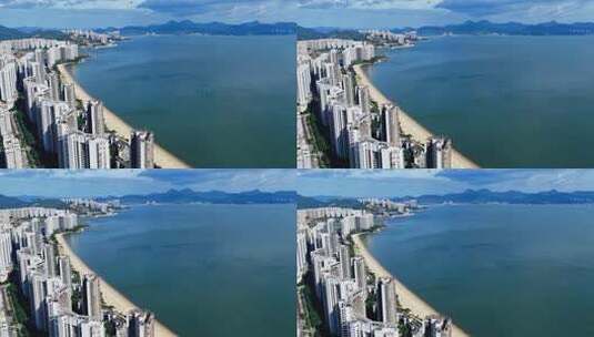 惠州小径湾海滨沙滩航拍0217_D高清在线视频素材下载