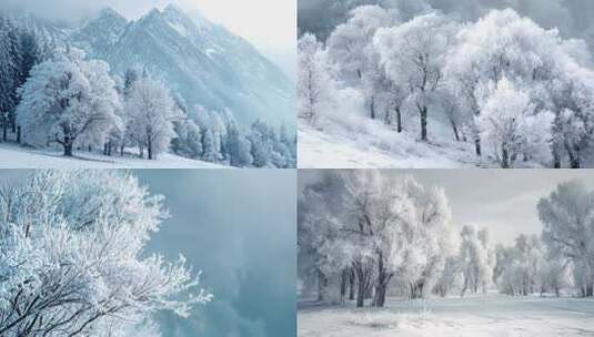 雪落下的声音高清在线视频素材下载