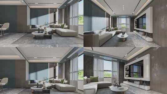 现代家居客餐厅空镜合集高清在线视频素材下载