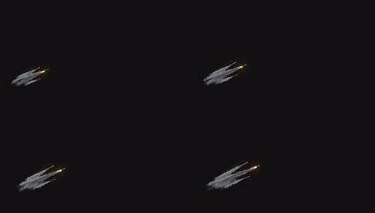 夜空中飞行的烟火轨迹高清在线视频素材下载