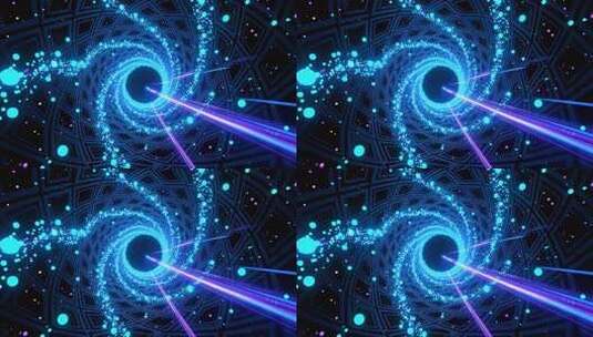 穿梭未来科技光线时空隧道4K高清在线视频素材下载