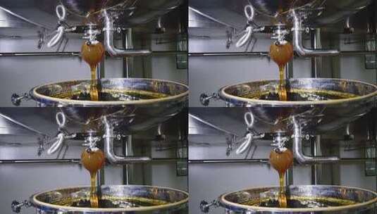 工厂蜂蜜生产过程高清在线视频素材下载