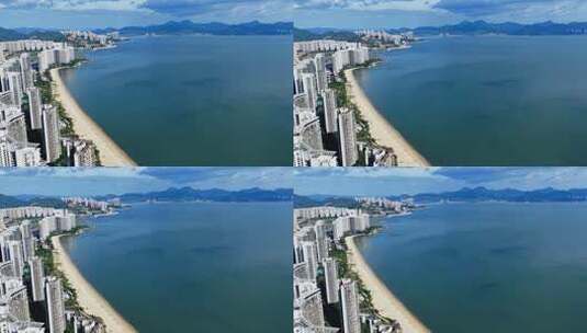 惠州小径湾海滨沙滩航拍0218_D高清在线视频素材下载