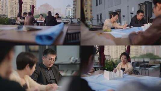 创业团队户外项目讨论会议高清在线视频素材下载