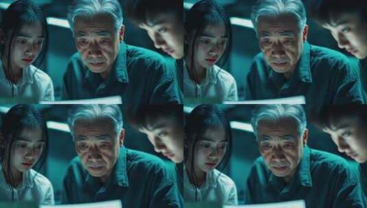 专业人士共同探讨重要数据报告高清在线视频素材下载