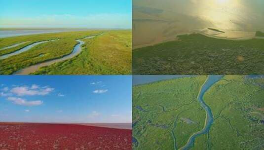 航拍东营神仙沟胜利油田宣传片高清在线视频素材下载