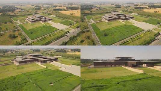 二里头夏都遗址博物馆高清在线视频素材下载