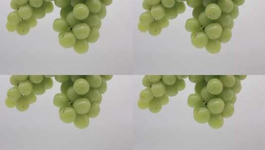 绿葡萄微距特写素材高清在线视频素材下载