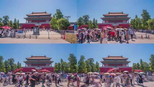 北京故宫神武门移动延时高清在线视频素材下载