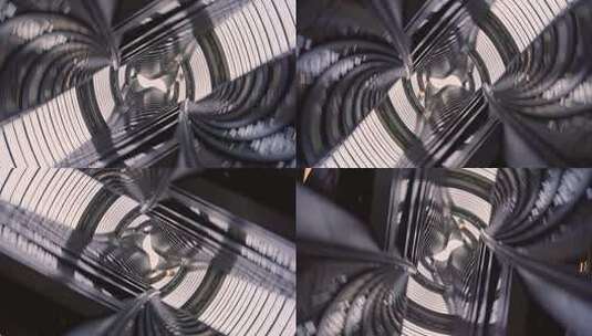 建筑抽象艺术玻璃幕墙幕墙玻璃高清在线视频素材下载