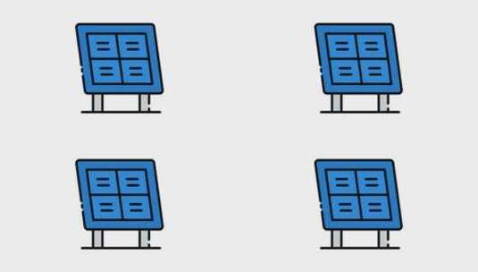太阳能图标包高清在线视频素材下载
