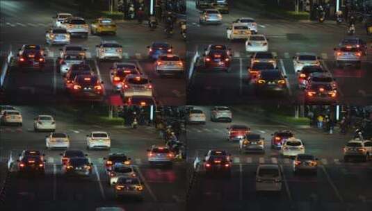6K车辆交通夜景汽车城市空镜视频高清在线视频素材下载