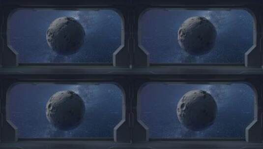 太空中的宇宙飞船视角 3D渲染高清在线视频素材下载