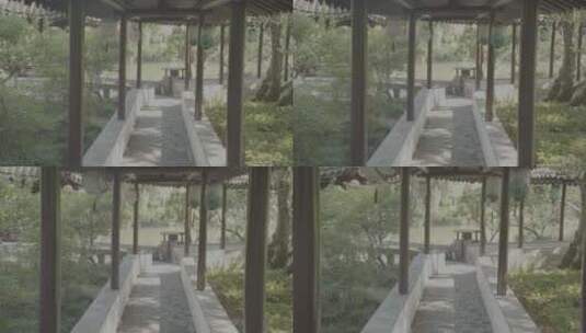 上海古建醉白池空镜实拍高清在线视频素材下载