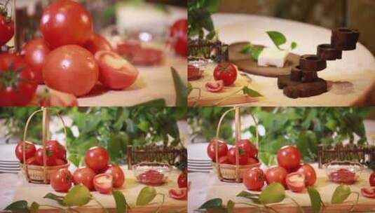 【镜头合集】夏季蔬菜西红柿番茄高清在线视频素材下载