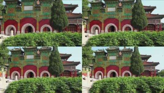 北京北海公园内的证功德水牌坊高清在线视频素材下载