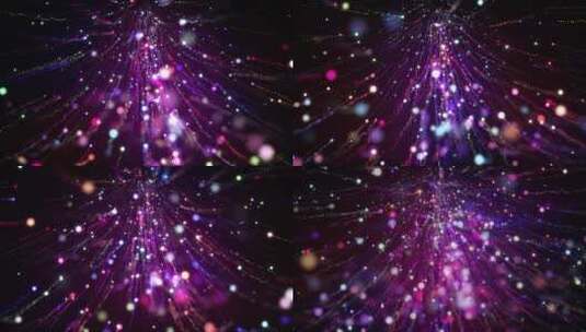 紫色粒子上升高清在线视频素材下载