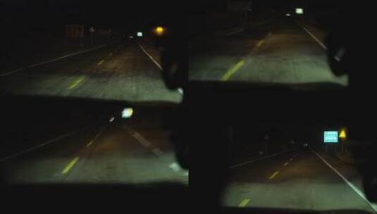 夜晚道路汽车行驶高清在线视频素材下载