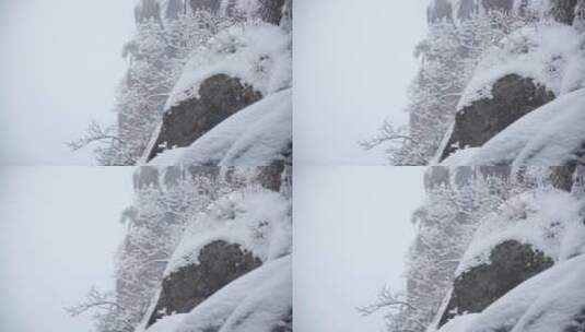 黄山 雪景 雾凇高清在线视频素材下载