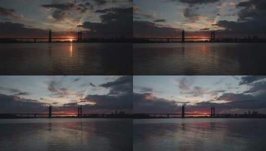哈尔滨阳明滩大桥高清在线视频素材下载