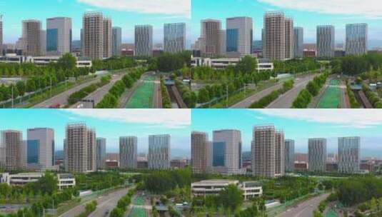 西安高新区软件新城高清在线视频素材下载