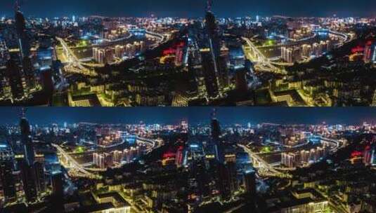 重庆嘉华大桥夜景延时高清在线视频素材下载