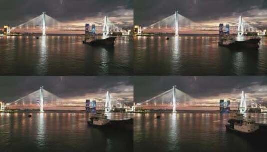 海南海口世纪大桥高清在线视频素材下载