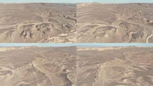 航拍新疆哈密大海道无人区荒漠山谷高清在线视频素材下载