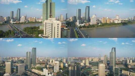 宁波余姚江三江口老外滩城市环境 合集高清在线视频素材下载