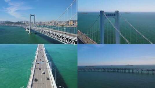 大连星海湾跨海大桥高清在线视频素材下载