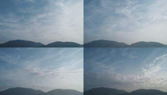 蓝天白云山上天空云延时视频摄影高清在线视频素材下载