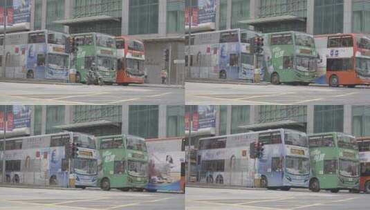 香港旺角街景 人流车流高清在线视频素材下载