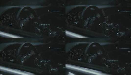 窗外拍摄汽车中控高清在线视频素材下载
