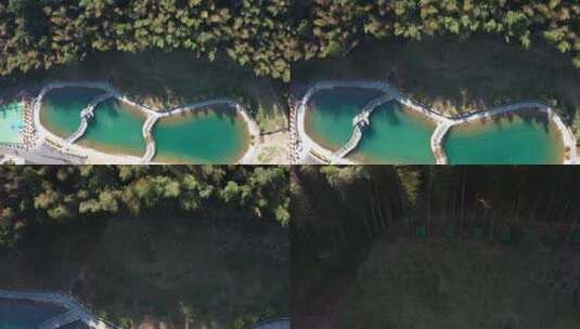 杭州西山森林公园航拍高清在线视频素材下载