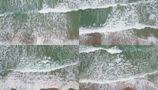海滩沙滩海浪海边海水 拍摄时间高清在线视频素材下载