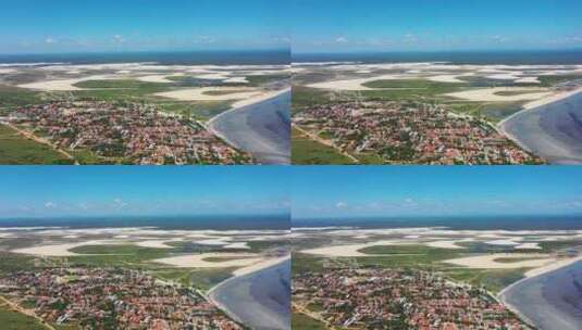 巴西Jericoacoara。巴西东北部度假旅行的热带风景。高清在线视频素材下载