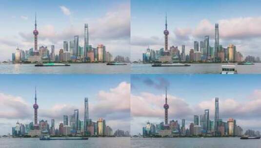 延时拍摄上海城市高清在线视频素材下载