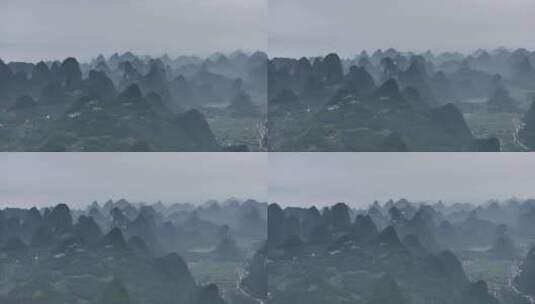 桂林阳朔的风光高清在线视频素材下载