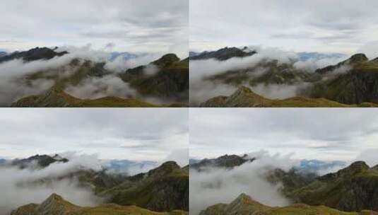 山上云彩移动延时摄影高清在线视频素材下载
