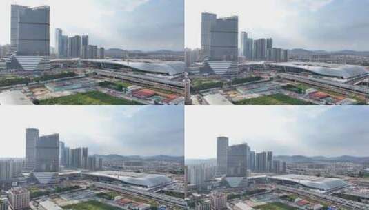 中国广东省广州市增城区新塘站高清在线视频素材下载