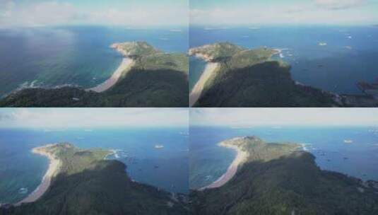 4K震撼海洋小岛自然海平面航拍视频高清在线视频素材下载