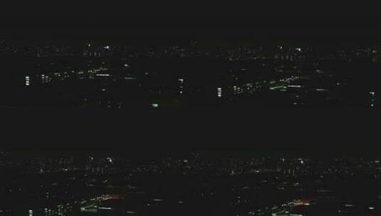 浙江杭州城市夜景竖屏航拍高清在线视频素材下载
