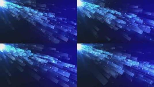 蓝色动态抽象几何动画循环背景高清在线视频素材下载