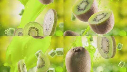猕猴桃 热带水果 水果高清在线视频素材下载