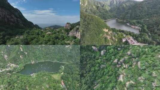 陕西翠华山天池奇石风景高清在线视频素材下载