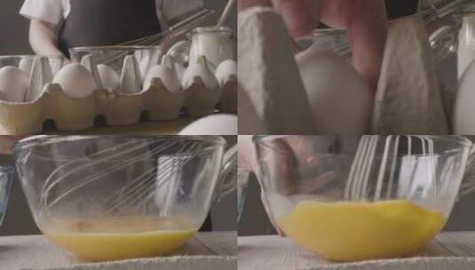 打鸡蛋 搅鸡蛋 搅拌鸡蛋 打蛋器搅拌鸡蛋高清在线视频素材下载
