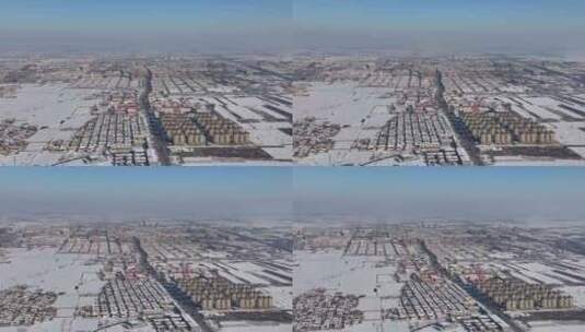 冬天雪后的城市高清在线视频素材下载