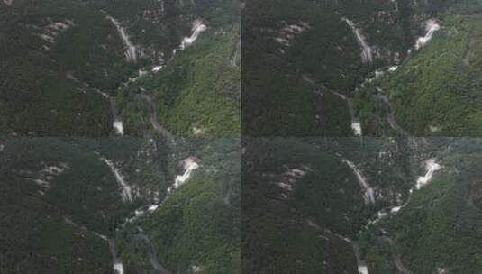 雨后泰山，飞瀑流水高清在线视频素材下载